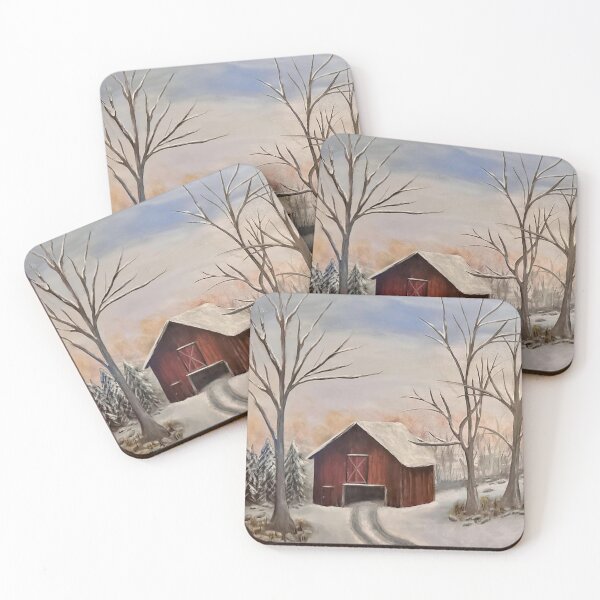 Item preview, Winter Barn Scene designed and sold by Denamarshallart.