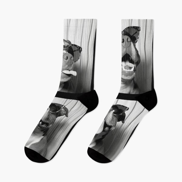 Item preview, Funny Pitbull Photobooth Session Retro Vintage Black and White designed and sold by PrintShangri-La.