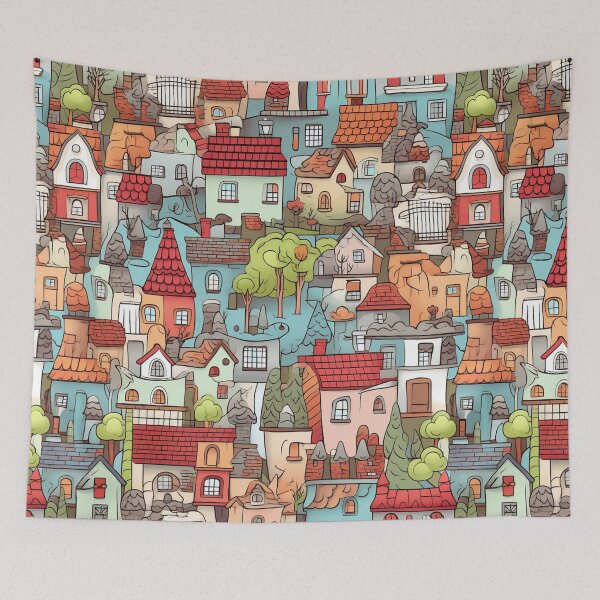 Item preview, home seamless pattern digital arts designed and sold by Panom Suavichien.