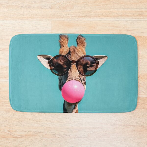 Item preview, Giraffe with sunglasses chewing bubble gum designed and sold by NickSpace.