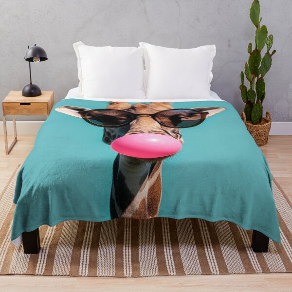Item preview, Giraffe with sunglasses chewing bubble gum designed and sold by NickSpace.