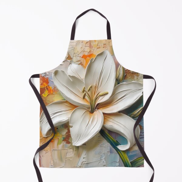 Item preview, White Lily on Colorful Background designed and sold by StirCrazyDesign.