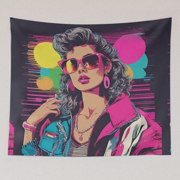 Item preview, 80's style woman designed and sold by MyCraftForYOU.
