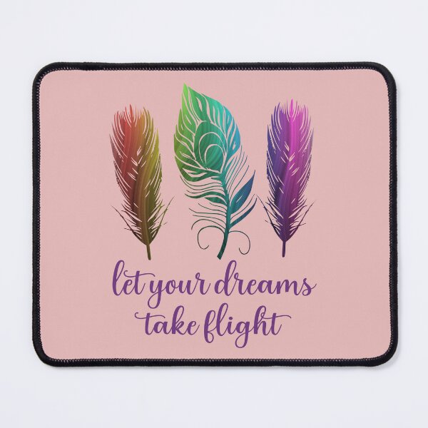 Item preview, Let your dreams take flight rainbow feathers  designed and sold by LaylaEvans1.