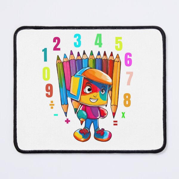 Item preview, Boys Girls Math Number cute Unicorn Pencil designed and sold by Modern-Tropical.