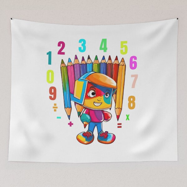 Item preview, Boys Girls Math Number cute Unicorn Pencil  designed and sold by Modern-Tropical.