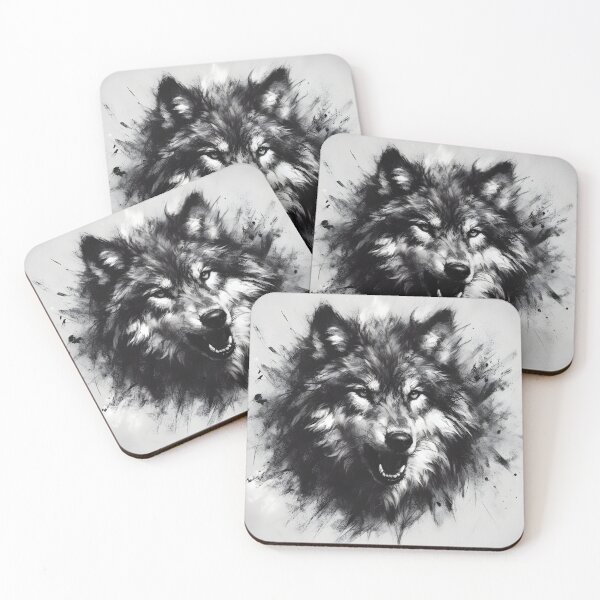 Item preview, Charcoal Fierce Wolf designed and sold by Patriot Artyfact.