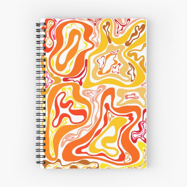 Aperçu de l'œuvre Motif de vagues orange créée et vendue par KCsStudio.