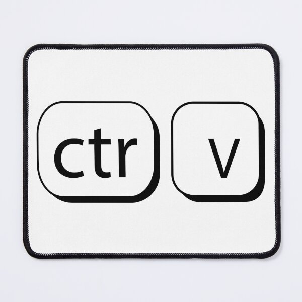 Item preview, Ctrl v - black Sticker designed and sold by ninoni.