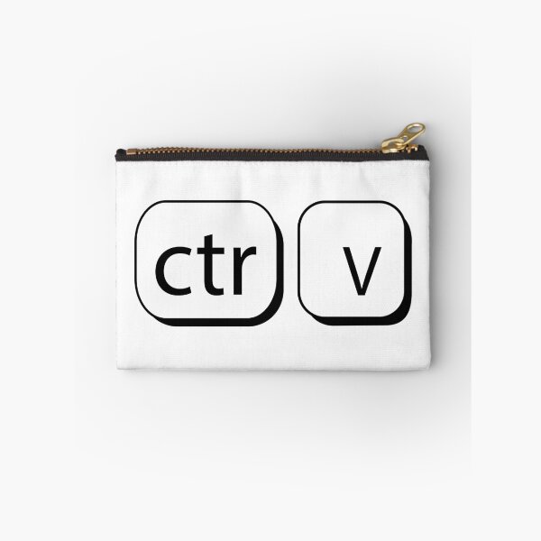 Item preview, Ctrl v - black Sticker designed and sold by ninoni.
