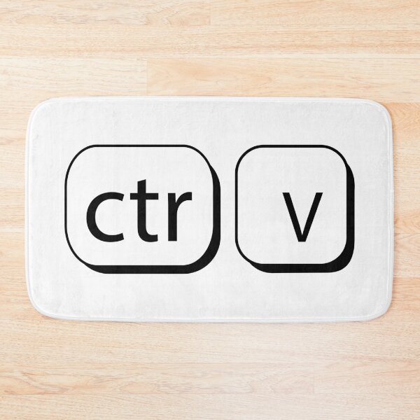 Item preview, Ctrl v - black Sticker designed and sold by ninoni.