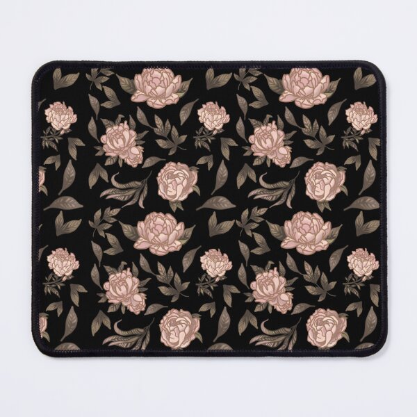 Item preview, The Peony pattern 1 black designed and sold by AnnCamellia.