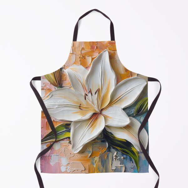 Item preview, White Lily on Colorful Background designed and sold by StirCrazyDesign.