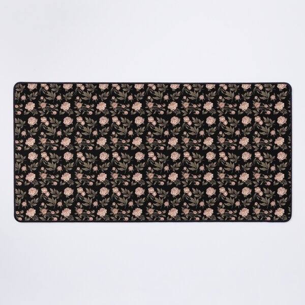 Item preview, The Peony pattern 2 black designed and sold by AnnCamellia.