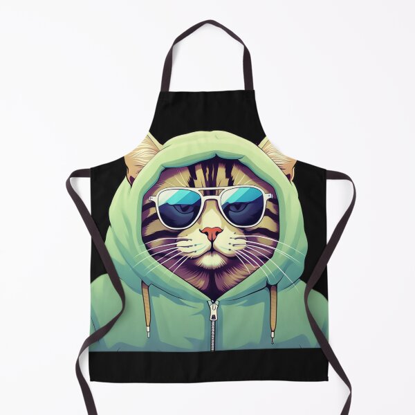 Aperçu de l'œuvre Chat en sweat à capuche créée et vendue par DesignVoyagger.