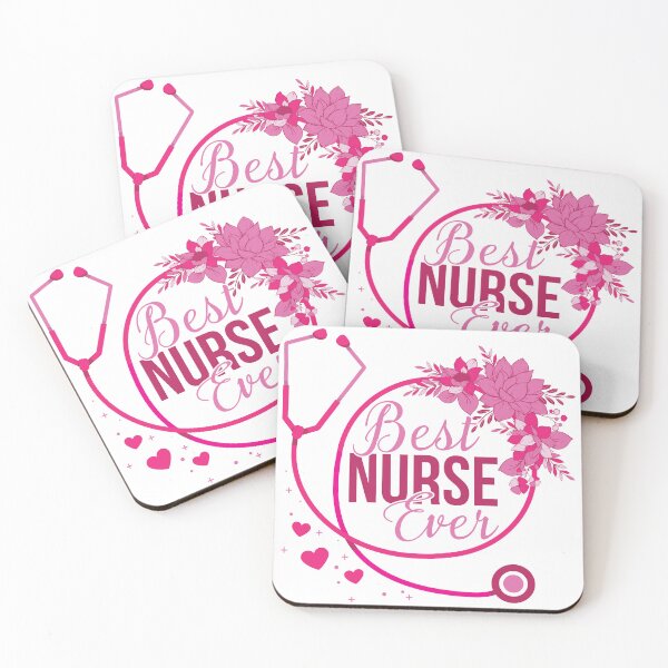 Item preview, Best Nurse Ever with Pink Stethoscope  designed and sold by NawalMagdy.