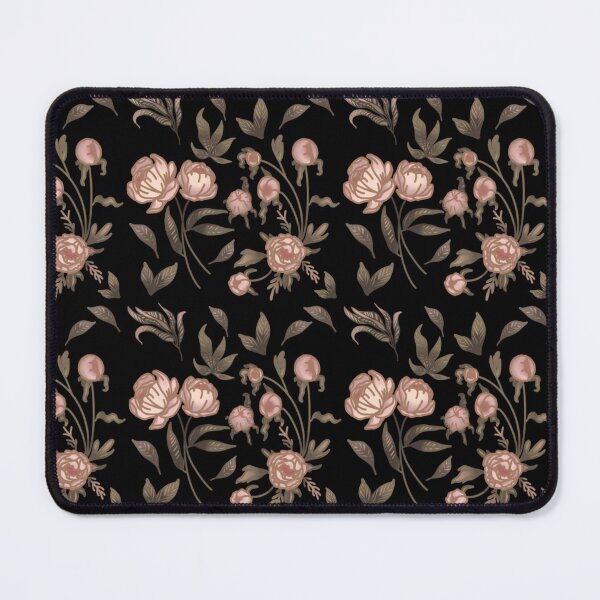Item preview, The Peony pattern 3 black designed and sold by AnnCamellia.