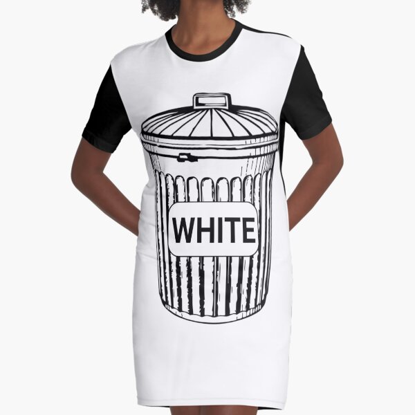 White Trash Graphic T-Shirt Dress