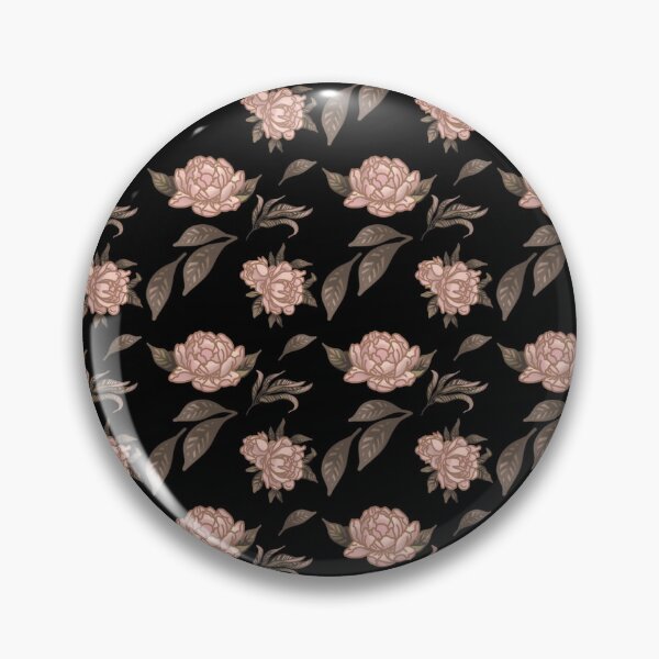 Item preview, The Peony pattern 4 black designed and sold by AnnCamellia.