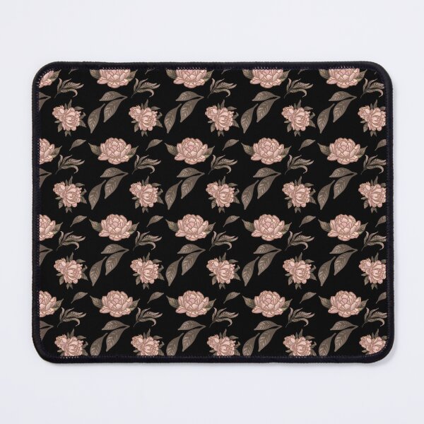 Item preview, The Peony pattern 4 black designed and sold by AnnCamellia.