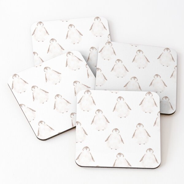 Item preview, Cute penguins pattern in beige colors designed and sold by Aleksse.