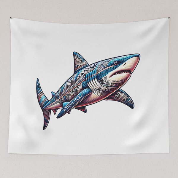 Item preview, Mako Shark Polynesian Tribal Art designed and sold by HippieFarms11.