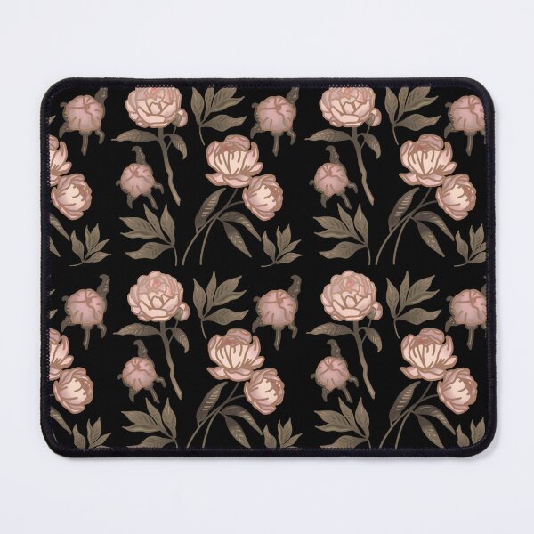 Item preview, The Peony pattern 6 black designed and sold by AnnCamellia.