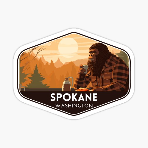 Item preview, Bigfoot Spokane Washington Travel Souvenir designed and sold by electricninja.