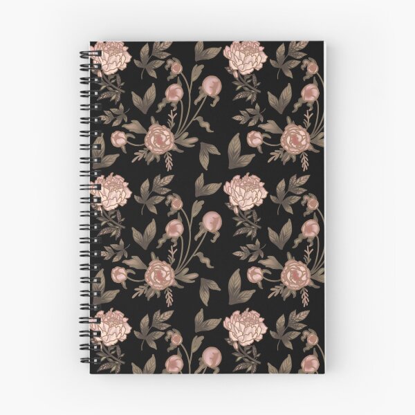 Item preview, The Peony pattern 7 black designed and sold by AnnCamellia.