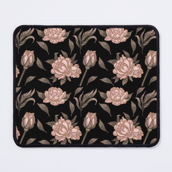 Item preview, The Peony pattern 8 black designed and sold by AnnCamellia.