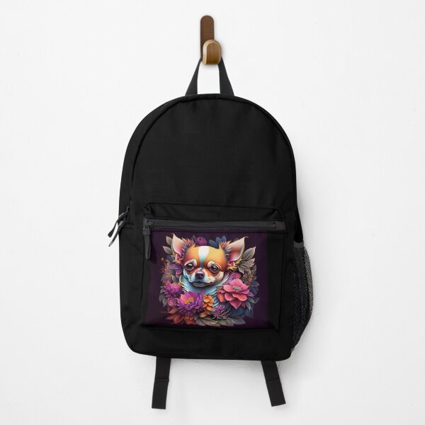 Item preview, Floral Whimsy: Chihuahua Charm Amidst Blooms Digital Art designed and sold by WASABIgreen.