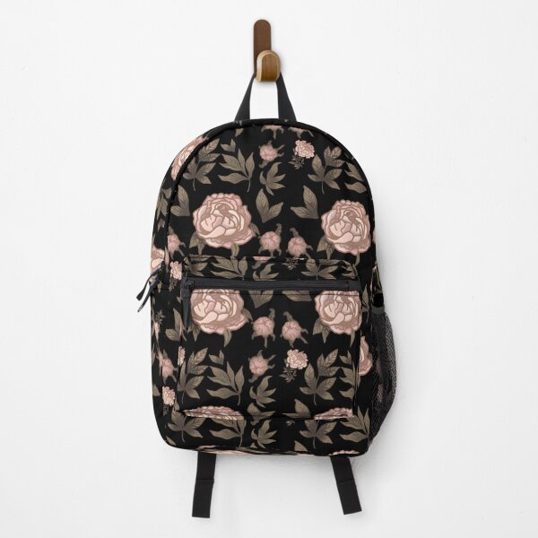Item preview, The Peony pattern 9 black designed and sold by AnnCamellia.