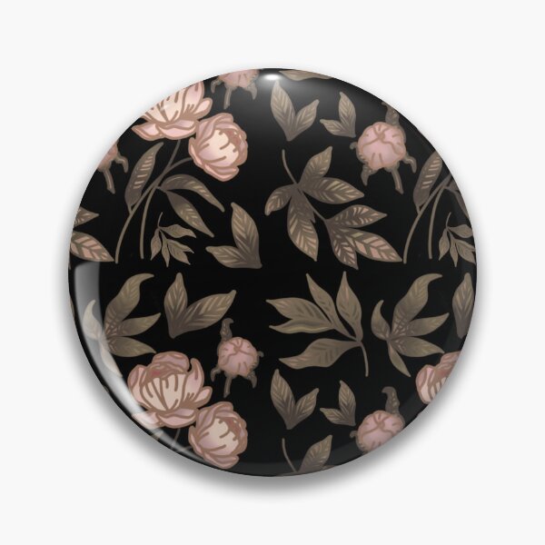 Item preview, The Peony pattern 10 black designed and sold by AnnCamellia.