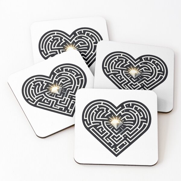 Aperçu de l'œuvre Heart Maze - Le chemin complexe de l'amour créée et vendue par SADStyleDesigns.