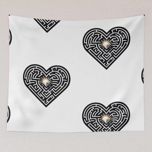 Item preview, Heart Maze - Love's Intricate Path designed and sold by SADStyleDesigns.