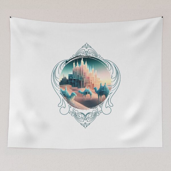 Item preview, Glass Castles and Sand Camels - Grateful Parrot Designs designed and sold by Smokinjoe66.