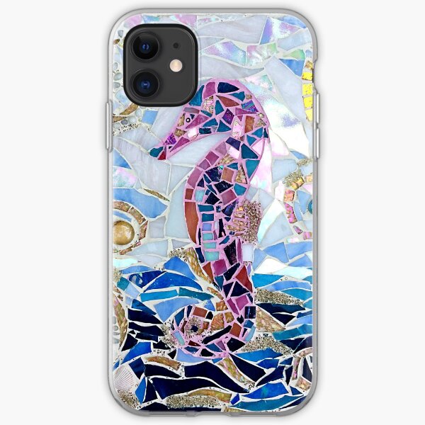 Seahorse Mosaic iPhone Soft Case