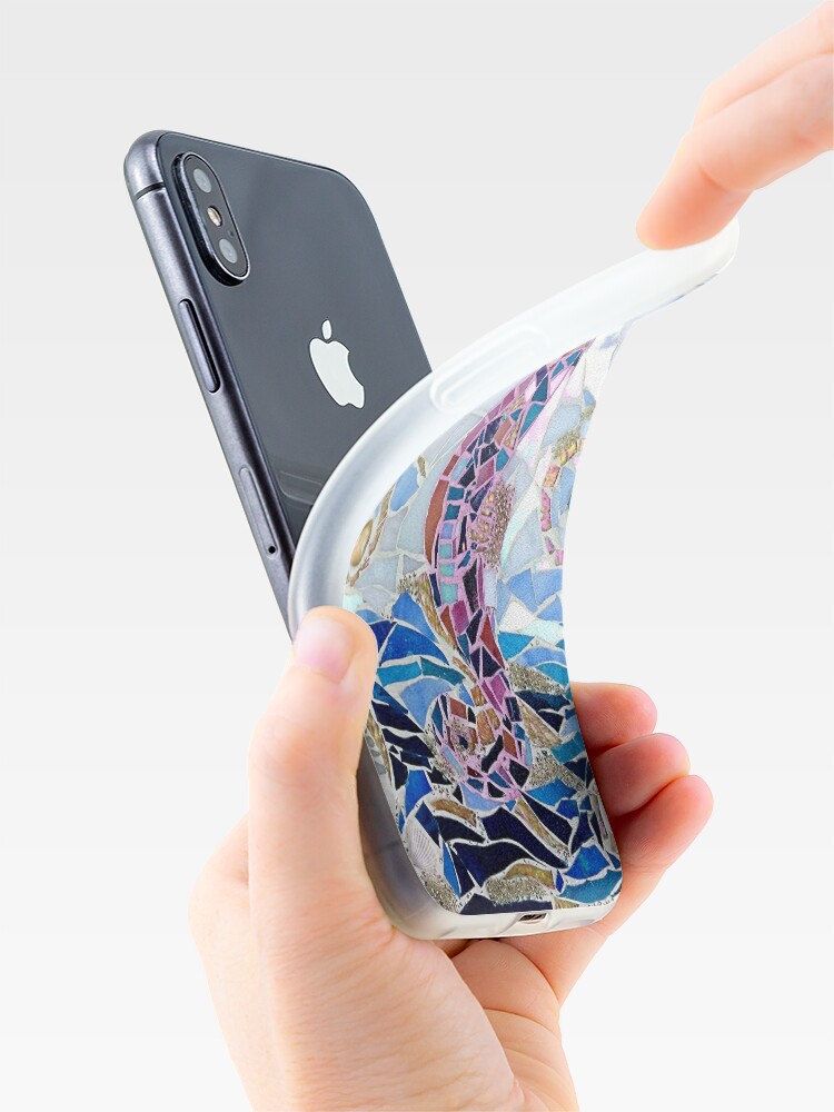 Alternate view of Seahorse Mosaic iPhone Case & Cover