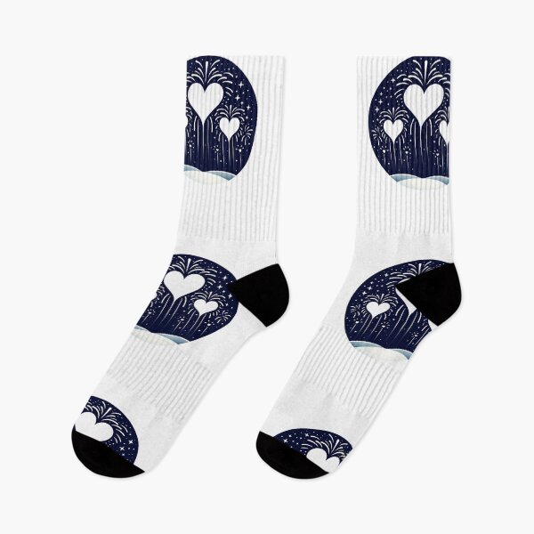 Item preview, Heart Fireworks - Love's Sky Spectacle designed and sold by SADStyleDesigns.
