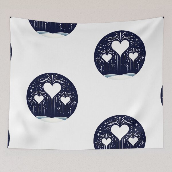 Item preview, Heart Fireworks - Love's Sky Spectacle designed and sold by SADStyleDesigns.