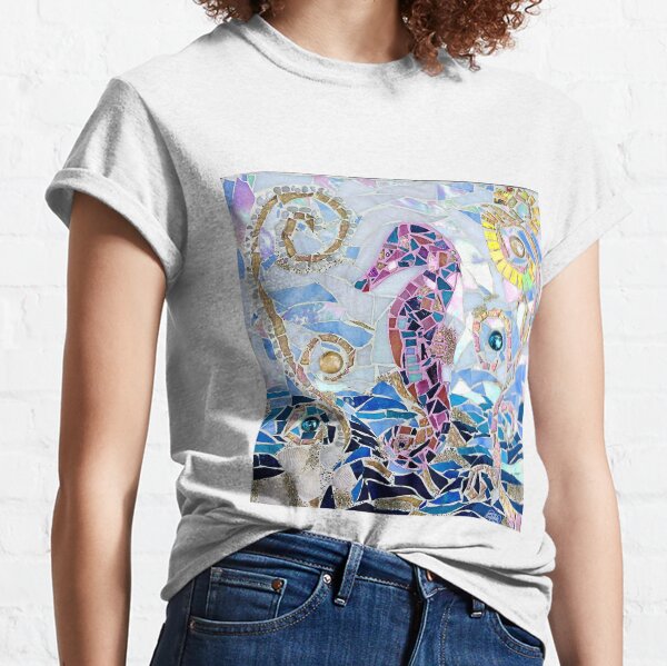 Seahorse Mosaic Classic T-Shirt