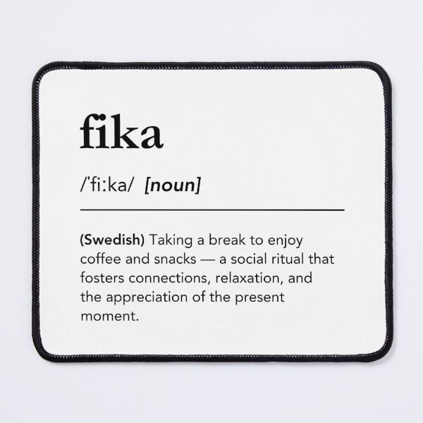 Item preview, Fika definition, fika meaning, coffee culture, sweden, dictionary art, scandinavian lifestyle designed and sold by lagunaklein.