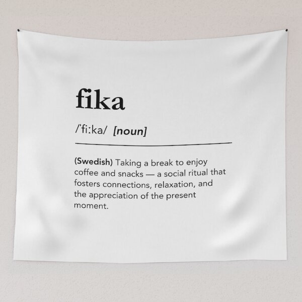 Item preview, Fika definition, fika meaning, coffee culture, sweden, dictionary art, scandinavian lifestyle designed and sold by lagunaklein.