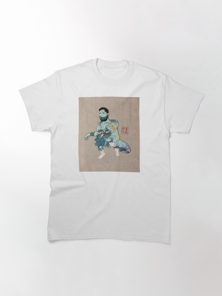 Thumbnail 3 of 7, Classic T-Shirt, Year of the Dragon (linen texture) designed and sold by CheckHIMOut.