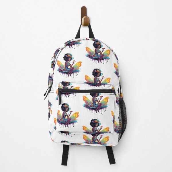 Item preview, African American Fairy in a mushroom designed and sold by Krasnovaovaova.