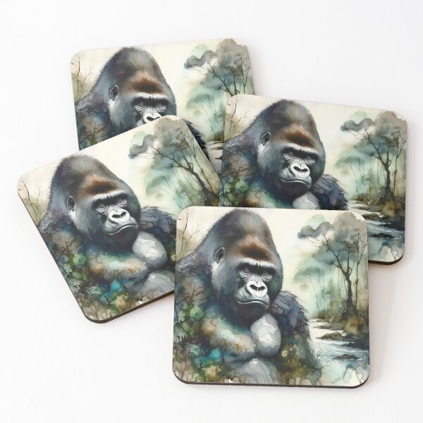 Item preview, Gorilla Wall Art | Digital File | Gorilla Print | Wildlife Wall Art |  Digital Prints | Wild Cats designed and sold by Artsyowlscrafts.