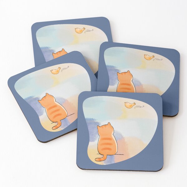 Item preview, Cat Watching a Flying Bird designed and sold by COnline Designs Corner.