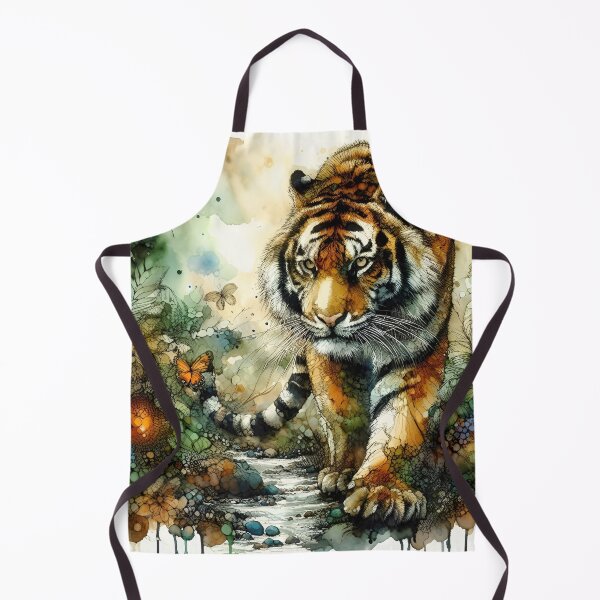 Item preview, Tiger Wall Art | Alcohol Ink Effect | Tiger Print | Wildlife Wall Art | Digital Prints | Wild Cats designed and sold by Artsyowlscrafts.