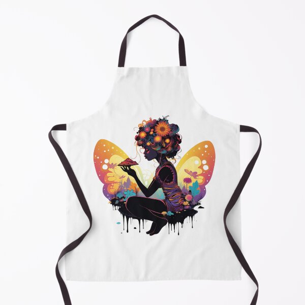 Item preview, African American Fairy in a mushroom designed and sold by Krasnovaovaova.