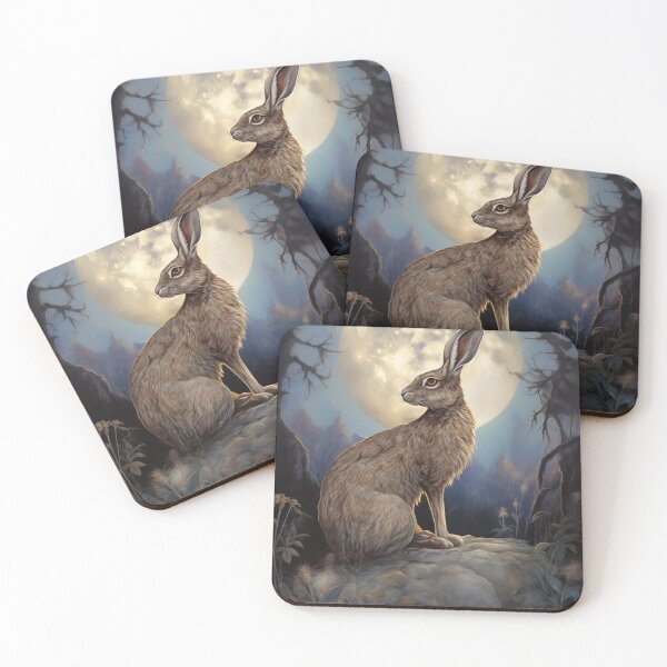 Item preview, Moon Gazing Hare designed and sold by CosmicAnomaly.